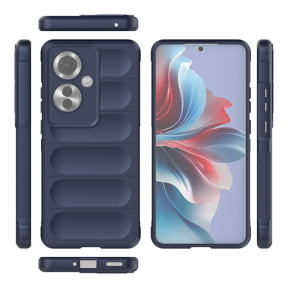 Oppo Reno 11F 5G Kılıf Esnek TPU Oyuklu Arka Yüzey Tasarımlı Zore Etnik Silikon Kapak - 23