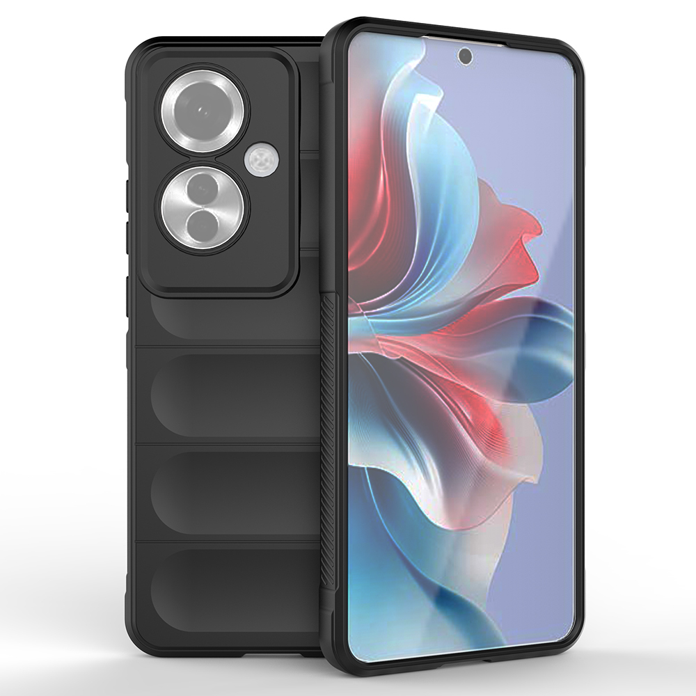 Oppo Reno 11F 5G Kılıf Esnek TPU Oyuklu Arka Yüzey Tasarımlı Zore Etnik Silikon Kapak - 1
