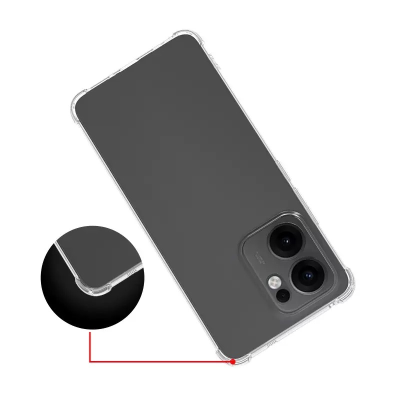 Oppo Reno 14F 5G Kılıf Zore 2mm Anti Shock Silikon - 4