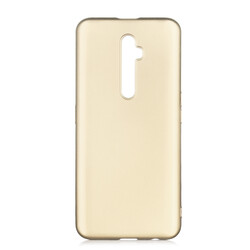 Oppo Reno 2Z Case Zore Premier Silicon Cover Gold