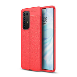 Huawei P40 Pro Kılıf Zore Niss Silikon Kapak Kırmızı