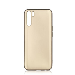 Oppo Reno 3 Case Zore Premier Silicon Cover Gold