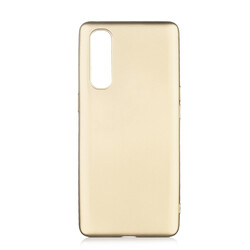 Oppo Reno 3 Pro 5G Case Zore Premier Silicon Cover Gold