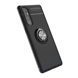 Oppo Reno 3 Pro 5G Case Zore Ravel Silicon Cover Black