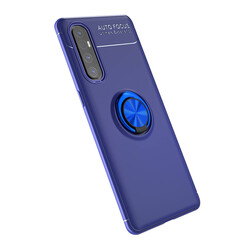 Oppo Reno 3 Pro 5G Case Zore Ravel Silicon Cover Blue