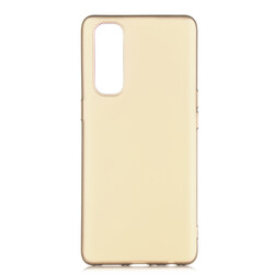 Oppo Reno 4 Pro 4G Case Zore Premier Silicon Cover Gold