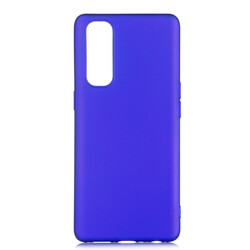 Oppo Reno 4 Pro 4G Case Zore Premier Silicon Cover Saks Blue