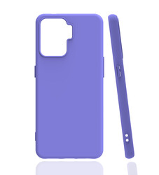 Oppo Reno 5 Lite Case Zore Biye Silicon Purple