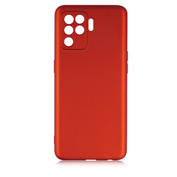 Oppo Reno 5 Lite Case Zore Premier Silicon Cover Red