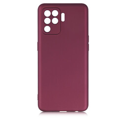 Oppo Reno 5 Lite Case Zore Premier Silicon Cover Plum