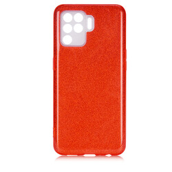 Oppo Reno 5 Lite Case Zore Shining Silicon Red