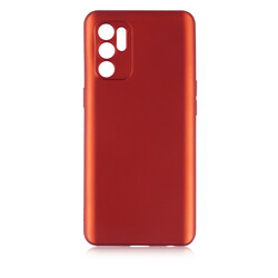 Oppo Reno 6 4G Case Zore Premier Silicon Cover Red