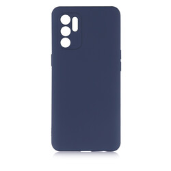 Oppo Reno 6 4G Case Zore Premier Silicon Cover Navy blue