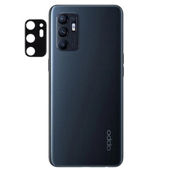 Oppo Reno 6 4G Zore 3D Kamera Camı Siyah