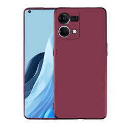 Oppo Reno 7 4G Case Zore Premier Silicon Cover Plum