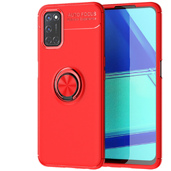 Oppo Reno A52 Case Zore Ravel Silicon Cover Red