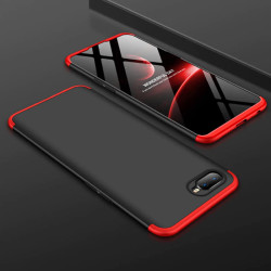 Oppo RX17 Neo Kılıf Zore Ays Kapak Siyah-Kırmızı