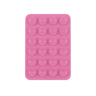 Öpücüklü 02 Silicone Phone Holder 6,50cm x 10cm Pink
