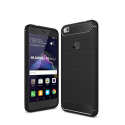 Huawei P9 Lite 2017 Kılıf Zore Room Silikon Kapak Siyah
