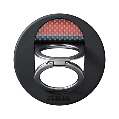 Pitaka Aramid Fiber California Dream Serisi MagEZ Grip 3 Sunset 2.0 Magnetik Ring Stand Telefon Tutucu Mavi-Kırmızı