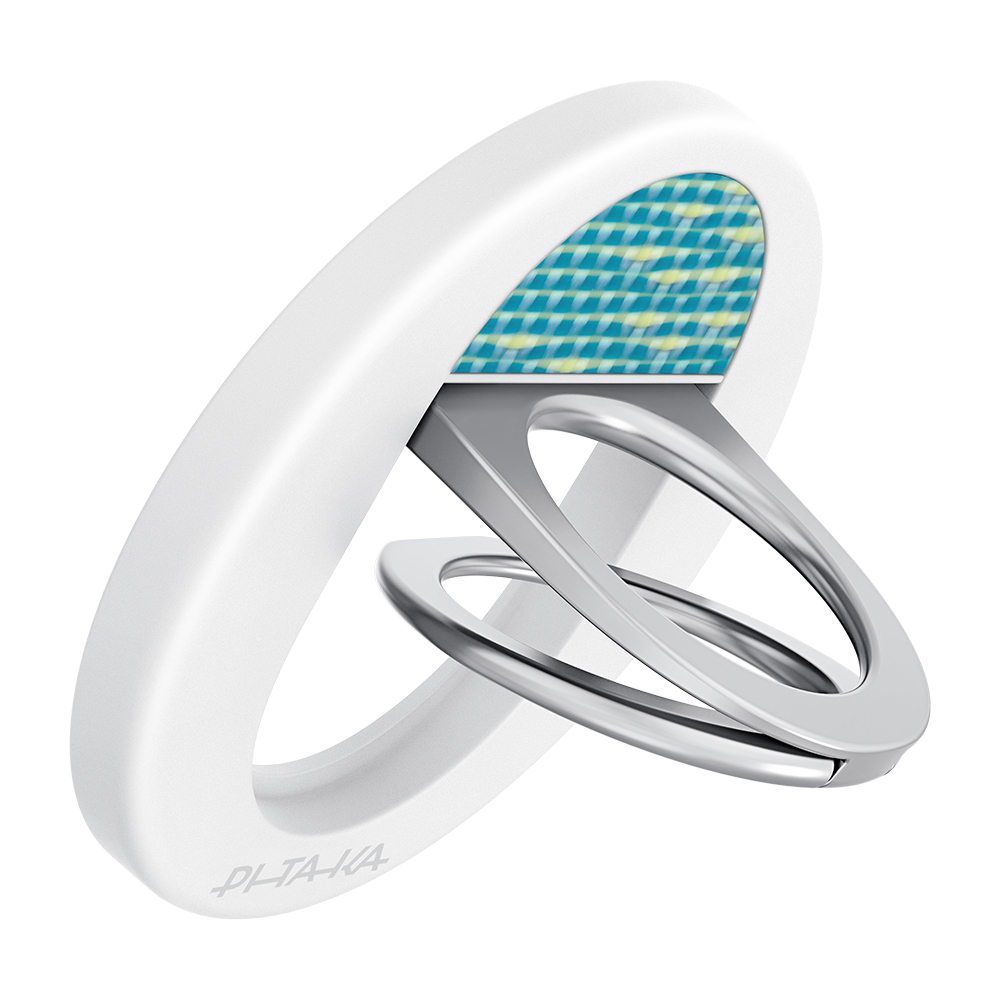 Pitaka Aramid Fiber Glints of Gold Series MagEZ Grip 3 Magnetic Ring Stand Phone Holder - 4