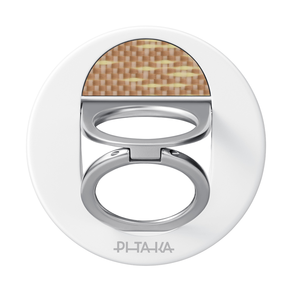 Pitaka Aramid Fiber Glints of Gold Serisi MagEZ Grip 3 Magnetik Ring Stand Telefon Tutucu - 7