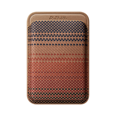 Pitaka Magnetic Woven Serisi Aramid Fiber Magnetik Kartlık Kahverengi