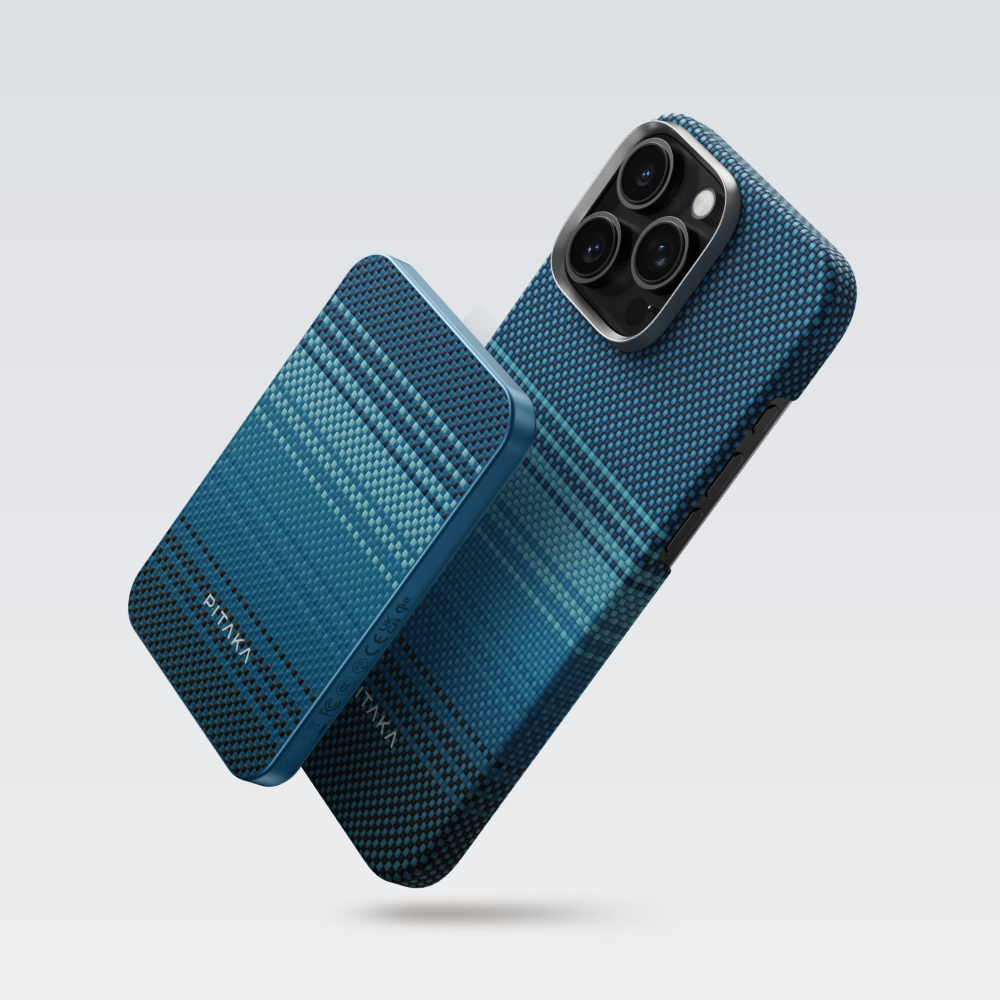 Pitaka Tactile Woven Qi2 Şarj Teknolojili Aramid Fiber M-Safe Powerbank 15W 5000mAh - 18