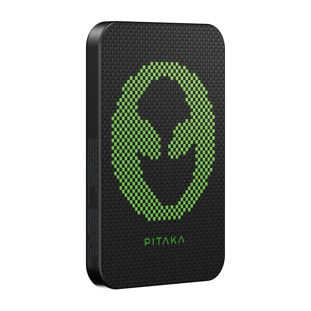 Pitaka Tactile Woven Qi2 Şarj Teknolojili Aramid Fiber M-Safe Powerbank 15W 5000mAh - 7