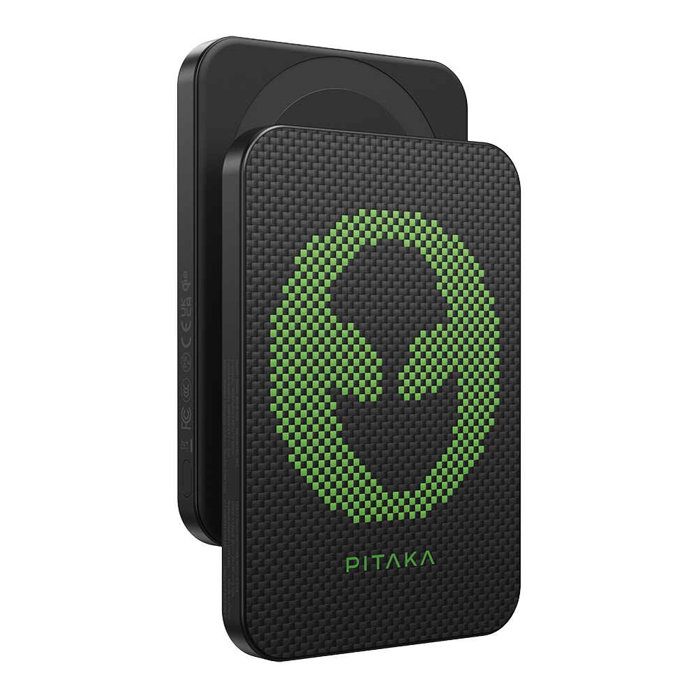 Pitaka Tactile Woven Qi2 Şarj Teknolojili Aramid Fiber M-Safe Powerbank 15W 5000mAh - 14