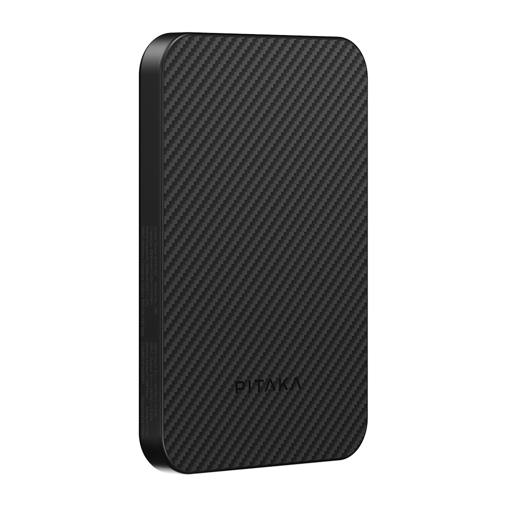 Pitaka Tactile Woven Qi2 Şarj Teknolojili Aramid Fiber M-Safe Powerbank 15W 5000mAh - 21