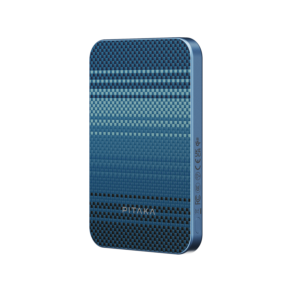 Pitaka Tactile Woven Qi2 Şarj Teknolojili Aramid Fiber M-Safe Powerbank 15W 5000mAh - 29