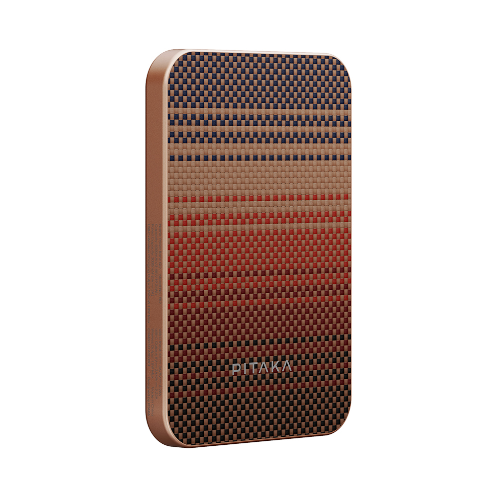 Pitaka Tactile Woven Qi2 Şarj Teknolojili Aramid Fiber M-Safe Powerbank 15W 5000mAh - 39