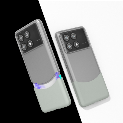 Poco X6 Pro Case Magnetic Zore Double Cover Grey