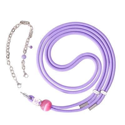 Pynana Charm Series 2 in 1 rope phone neck hanger rope Purple