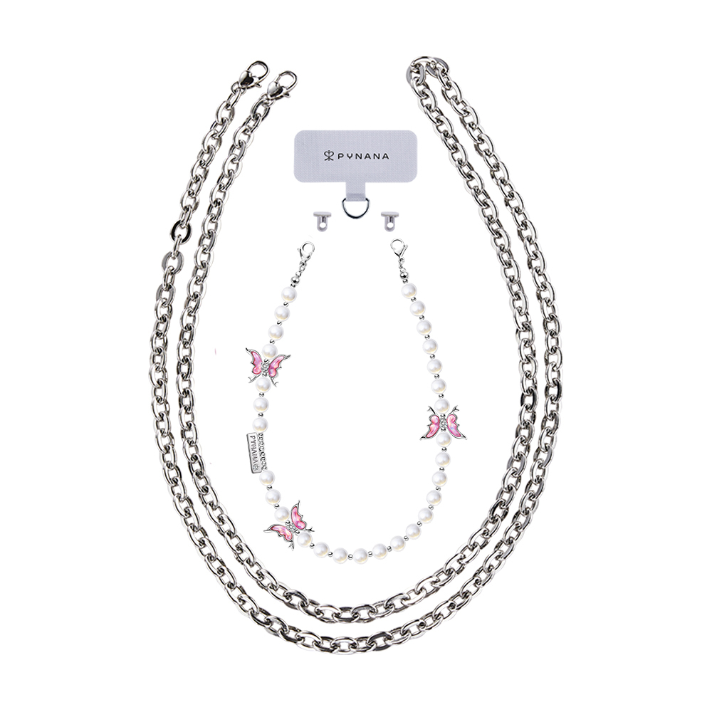Pynana Gauzy Dream Series Multifunctional Pearl Stone Phone Neck Hang Rope - 14