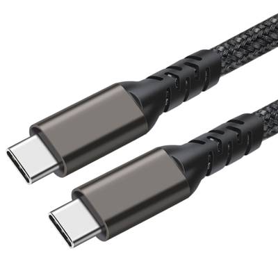 Qgeem 2nd Generation Type-C to Type-C USB3.2 PD Data Cable 100W 20Gbps 4K@60Hz 0.5 Meters Black