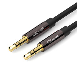 Qgeem QG-AU04 3.5mm Aux Audio Kablo 0.5M Siyah