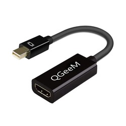 Qgeem QG-HD10 Mini Display Port To HDMI To Dönüştürücü Siyah