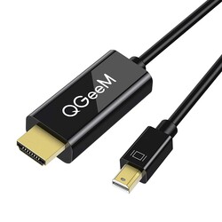 Qgeem QG-HD23 Mini Display Port To HDMI Kablo Siyah
