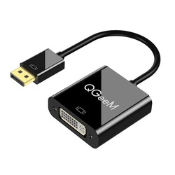 Qgeem QG-HD24 DVI To Display Port Dönüştürücü Siyah