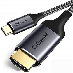 Qgeem QG-UA09 Type-C To HDMI Kablo 3M Siyah