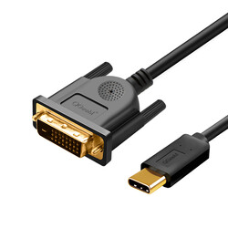 Qgeem QG-UA18 Type-C To DVI Cable 1.2M Black