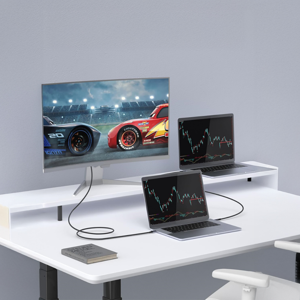 Qgeem QG03 Type-C to Type-C PD 40G 8K@60Hz Data Cable 240W 1M - 5