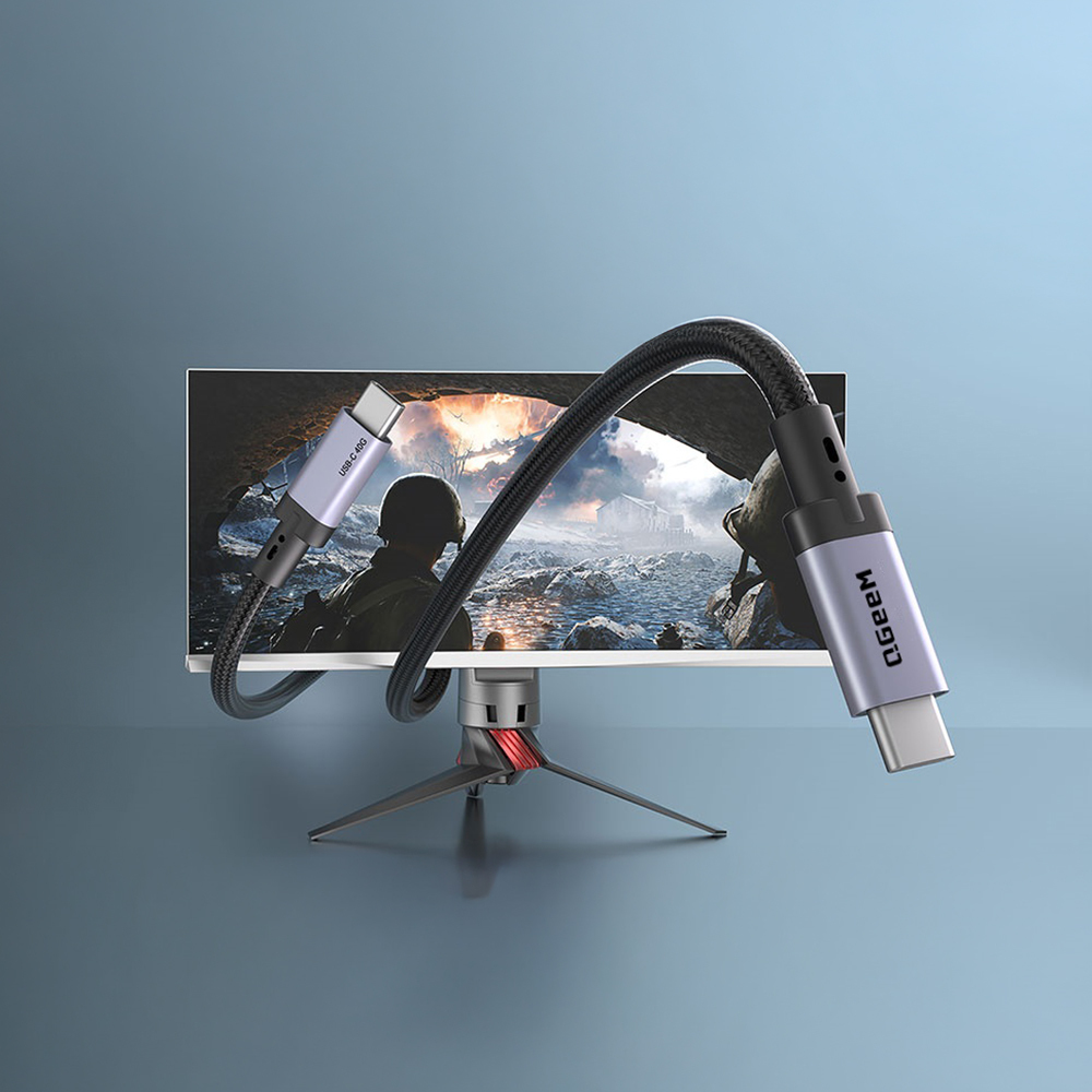 Qgeem QG03 Type-C to Type-C PD 40G 8K@60Hz Data Kablosu 240W 1.5M - 6