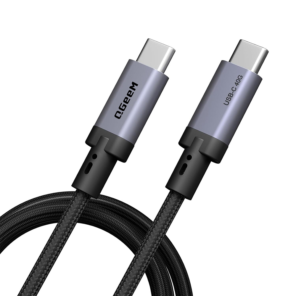 Qgeem QG03 Type-C to Type-C PD 40G 8K@60Hz Data Kablosu 240W 2M - 1
