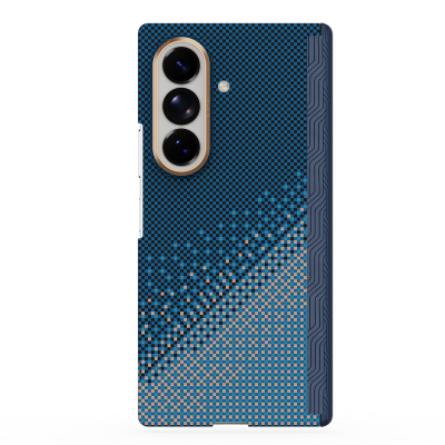 Raptic Aramid SkinPro Serenity Series Case for Galaxy Z Fold 8 Ultra with M-Safe Charging Support Navy blue