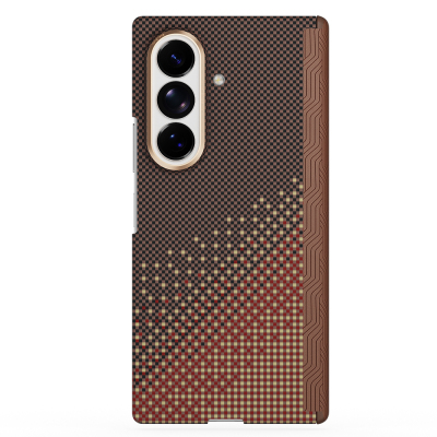 Raptic Aramid SkinPro Serenity Series Case for Galaxy Z Fold 8 Ultra with M-Safe Charging Support Brown