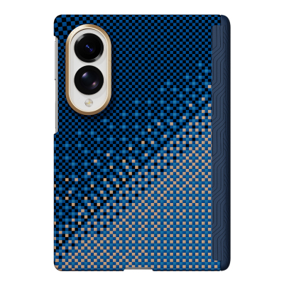 Raptic Aramid SkinPro Serenity Series Case for Galaxy Z Fold 8 with M-Safe Charging Support Navy blue
