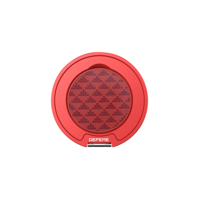 Raptic Defeme FreeFlow 360 Degree Rotatable Carbon Fiber Design Finger Ring Stand Red